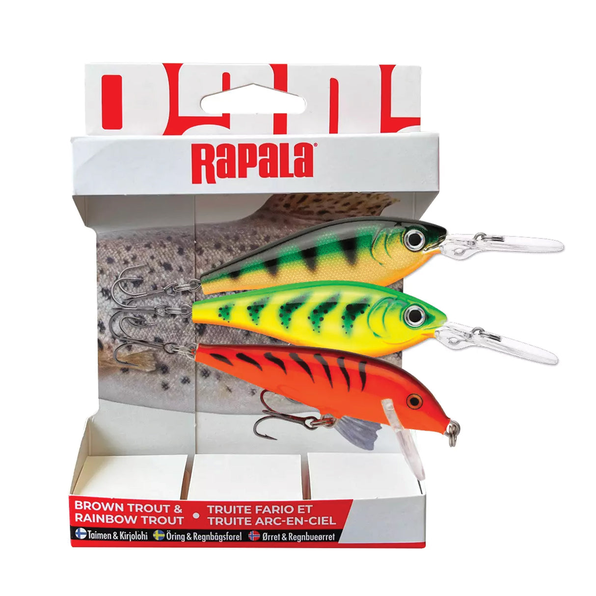 Rapala Essentials Trout & Rainbow Cloudy 2.0 viehelajitelma