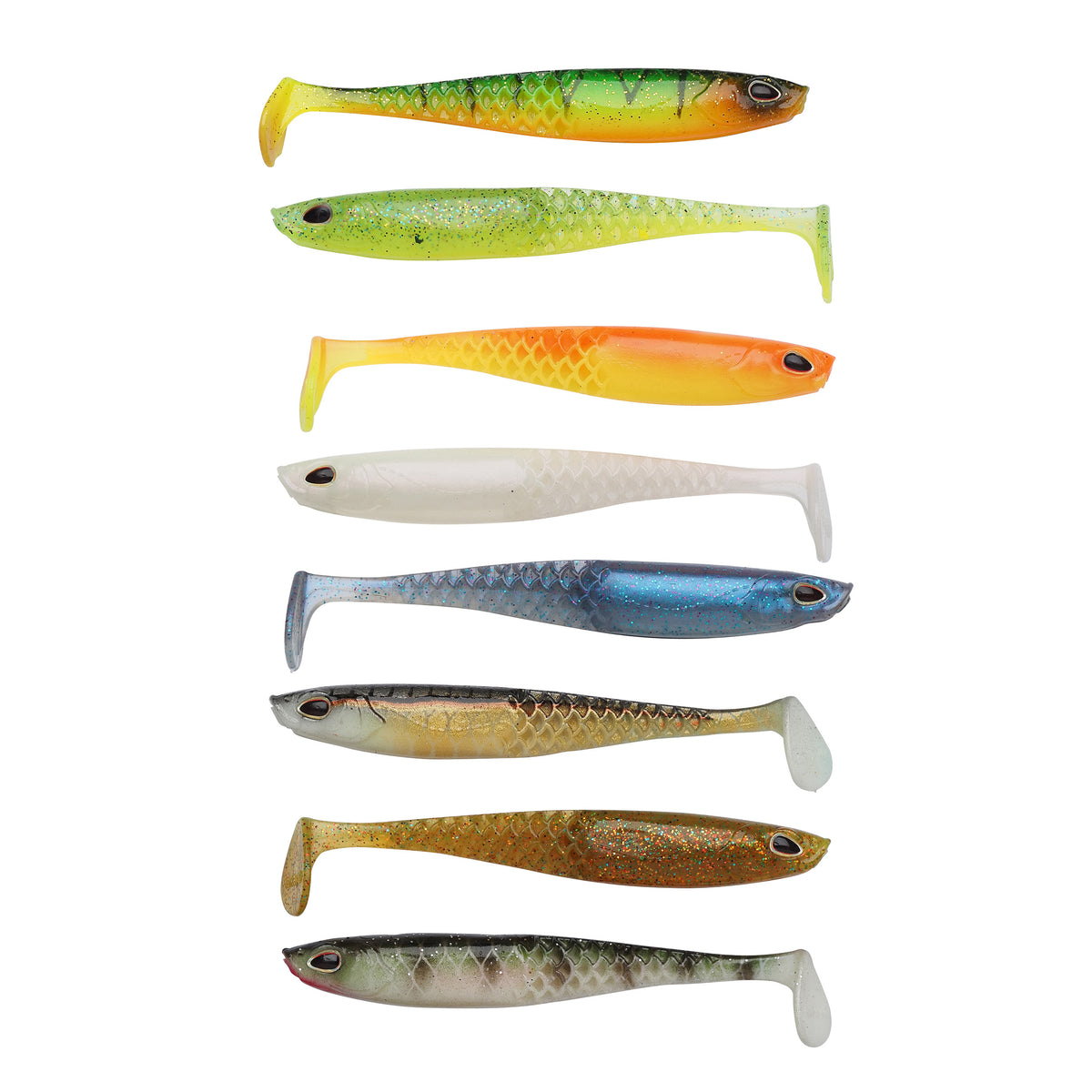 Berkley Cullshad Slim Dark Water Mix 7,5 cm jigi 8 kpl/pkt