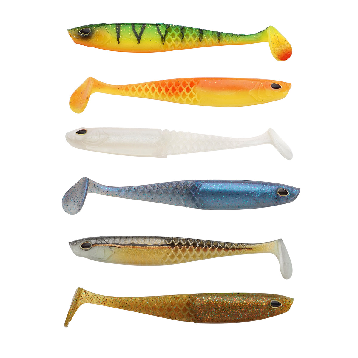 Berkley Cullshad Slim Dark Water Mix 10 cm jigi 6 kpl/pkt