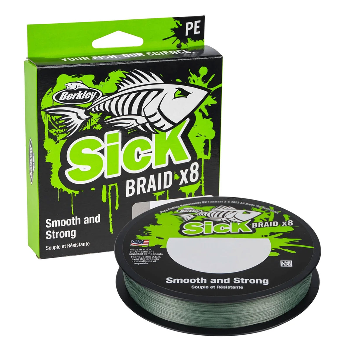 Berkley Sick Braid X8 Moss Green 300 m kuitusiima