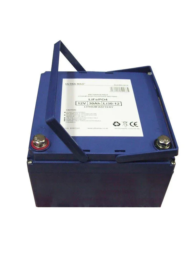 Ultramax 12V 30 Ah LiFePO4 litiumakku - Happy Angler