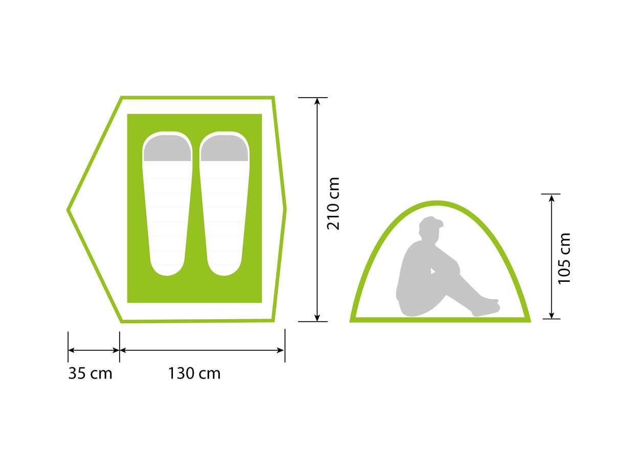 Norfin Zope 2 teltta