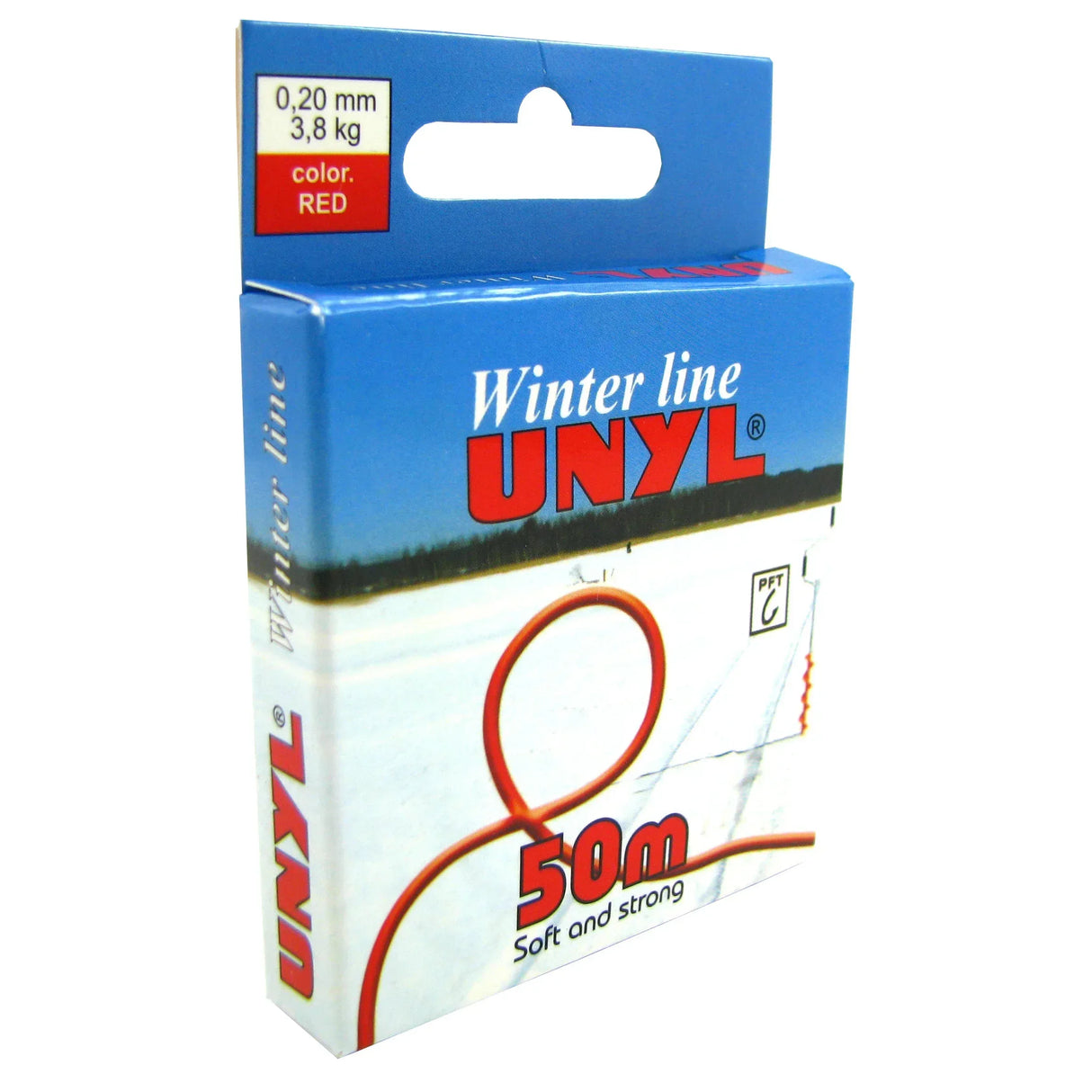 Unyl Winter 50 m punainen monofiilisiima - Happy Angler
