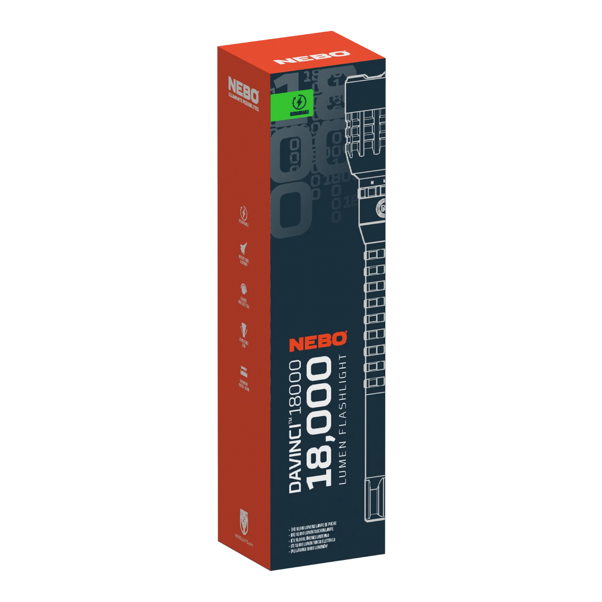 NEBO Davinci 18000 taskulamppu
