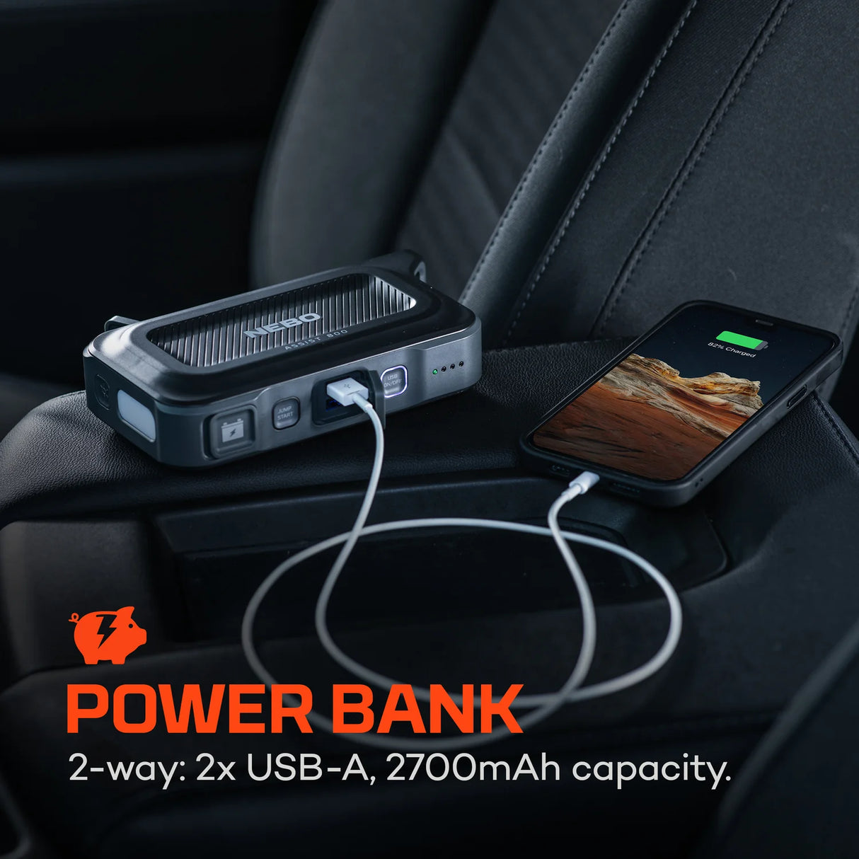 NEBO Assist 800 Jump Starter apukäynnistin + virtalähde