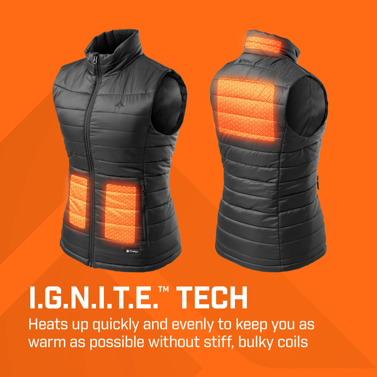THAW Heated Vest lämmitettävä liivi naisten