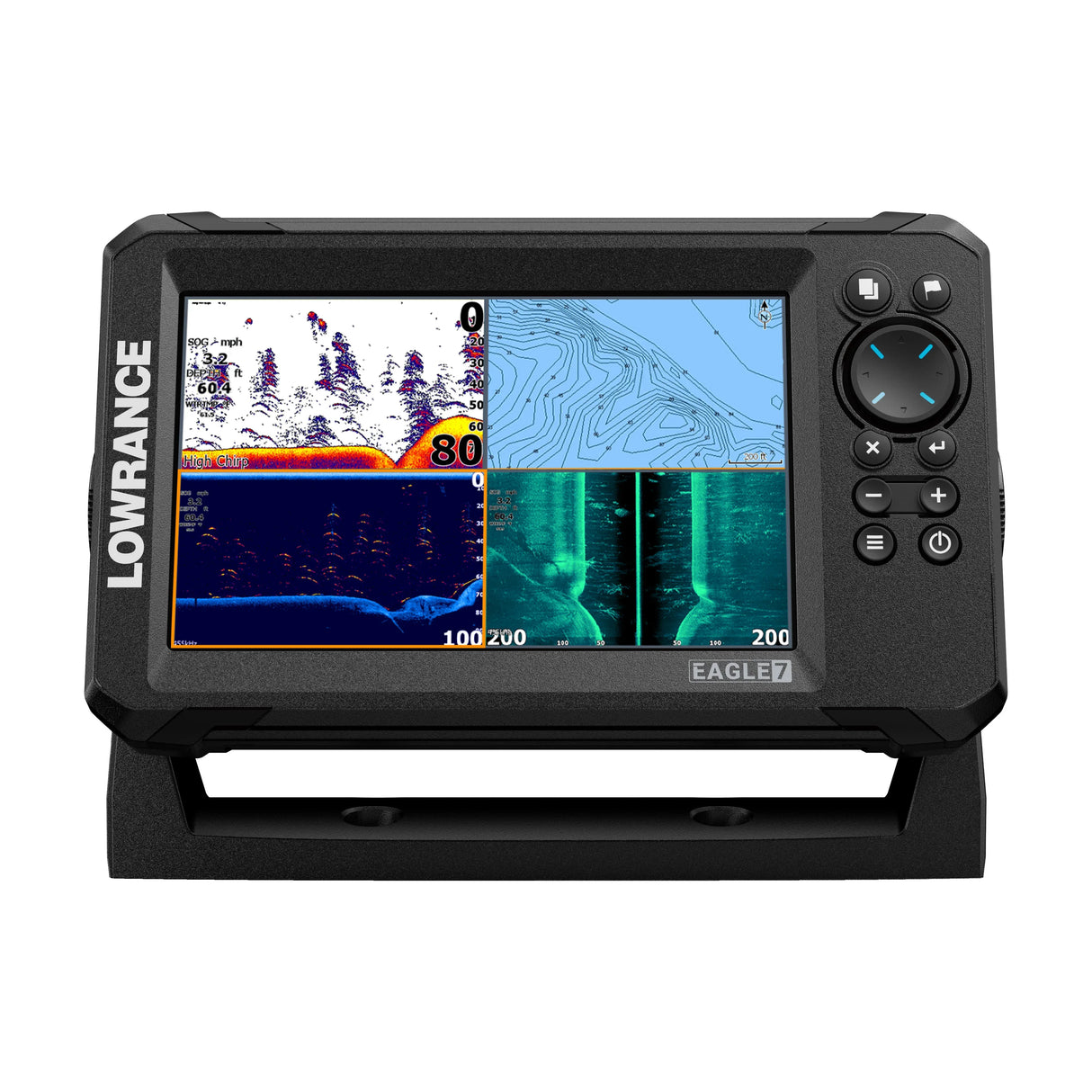 Lowrance Eagle 7 yhdistelmälaite ilman anturia - Happy Angler