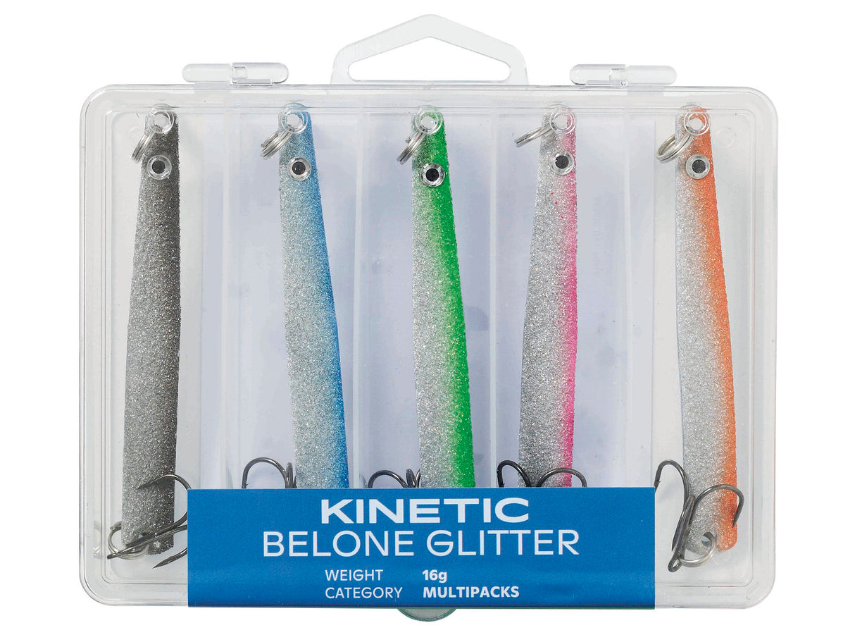 Kinetic Belone Glitter 16 g lusikkauistin 5 kpl/pkt