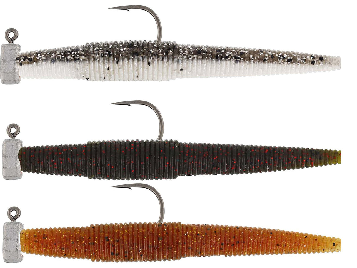 Westin NED Worm R´N R Clear Water Mix 7 cm jigi 3 kpl/pkt