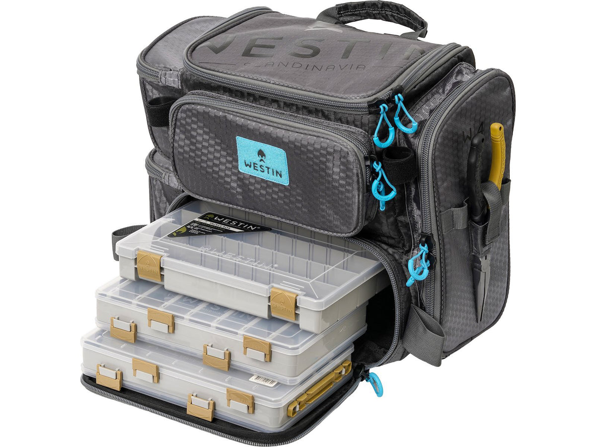 Westin W4 HD Rucksack kalastusreppu + 3 rasiaa