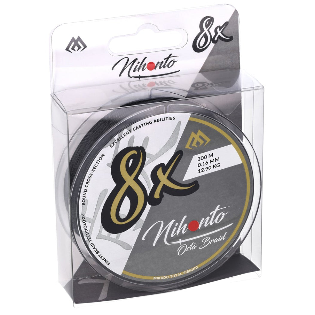 Mikado Nihonto Octa Braid 300 m musta kuitusiima