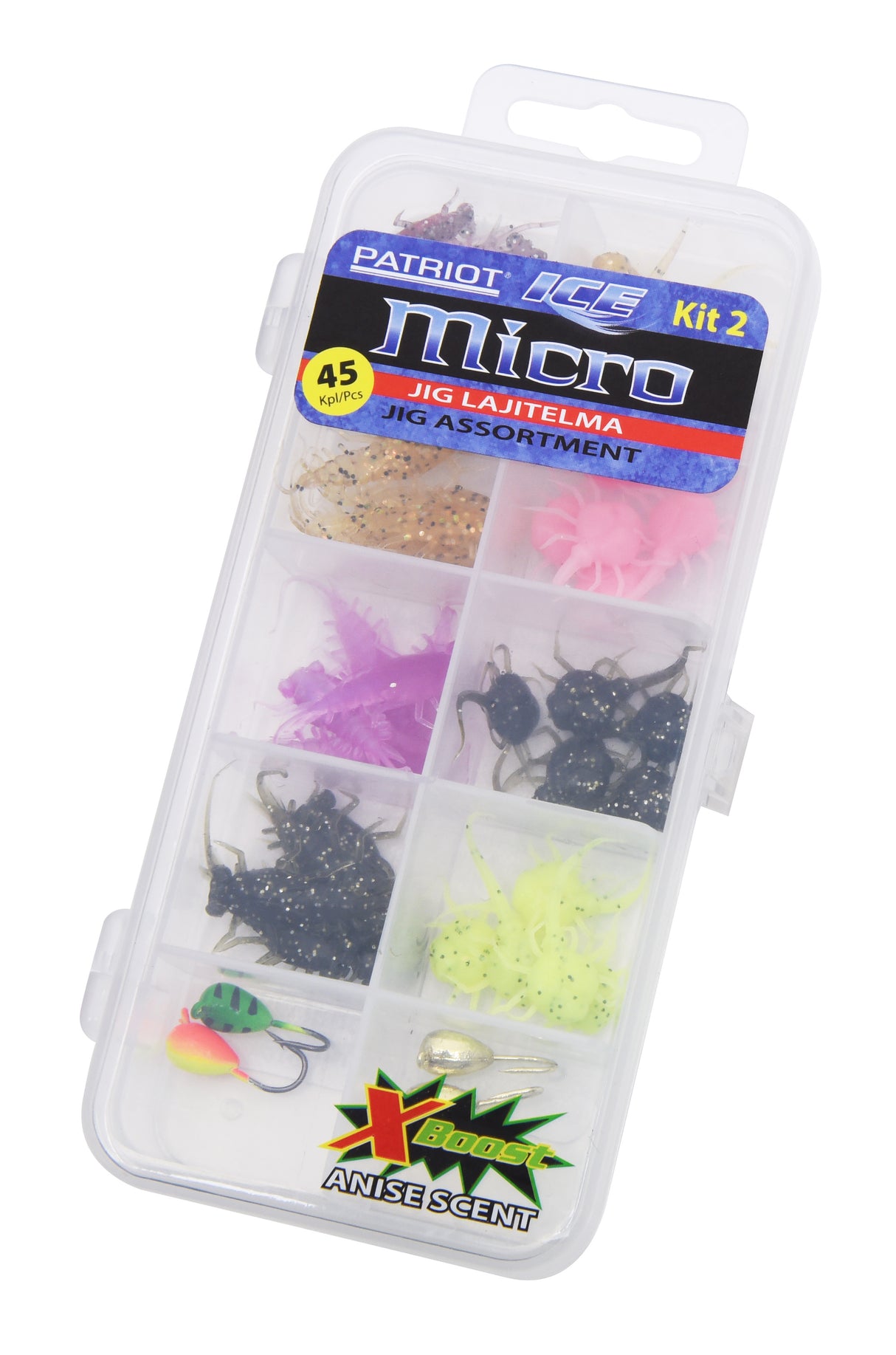 Patriot Ice Micro pilkkijigilajitelma 2 45 kpl/pkt