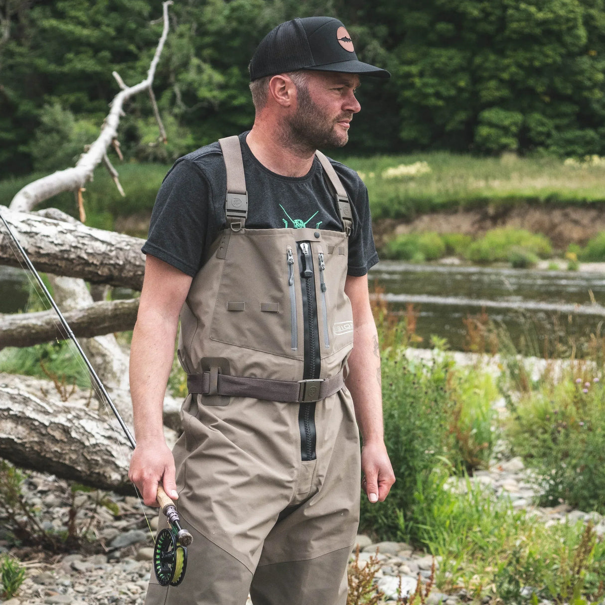 Vision Koski Zip kahluuhousut - Happy Angler