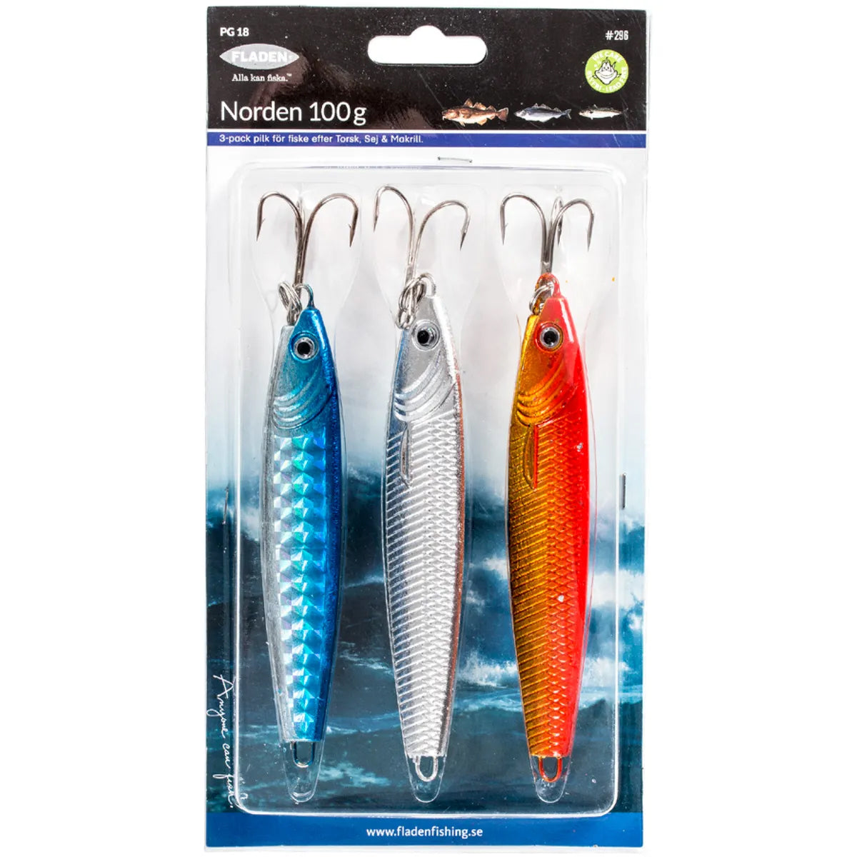 Fladen Norden 200 g heittopilkki 3 kpl/pkt