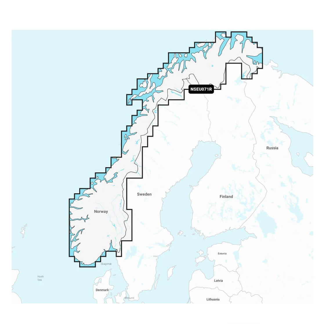 Garmin Navionics+ NSEU071R Norja, järvet ja joet karttakortti