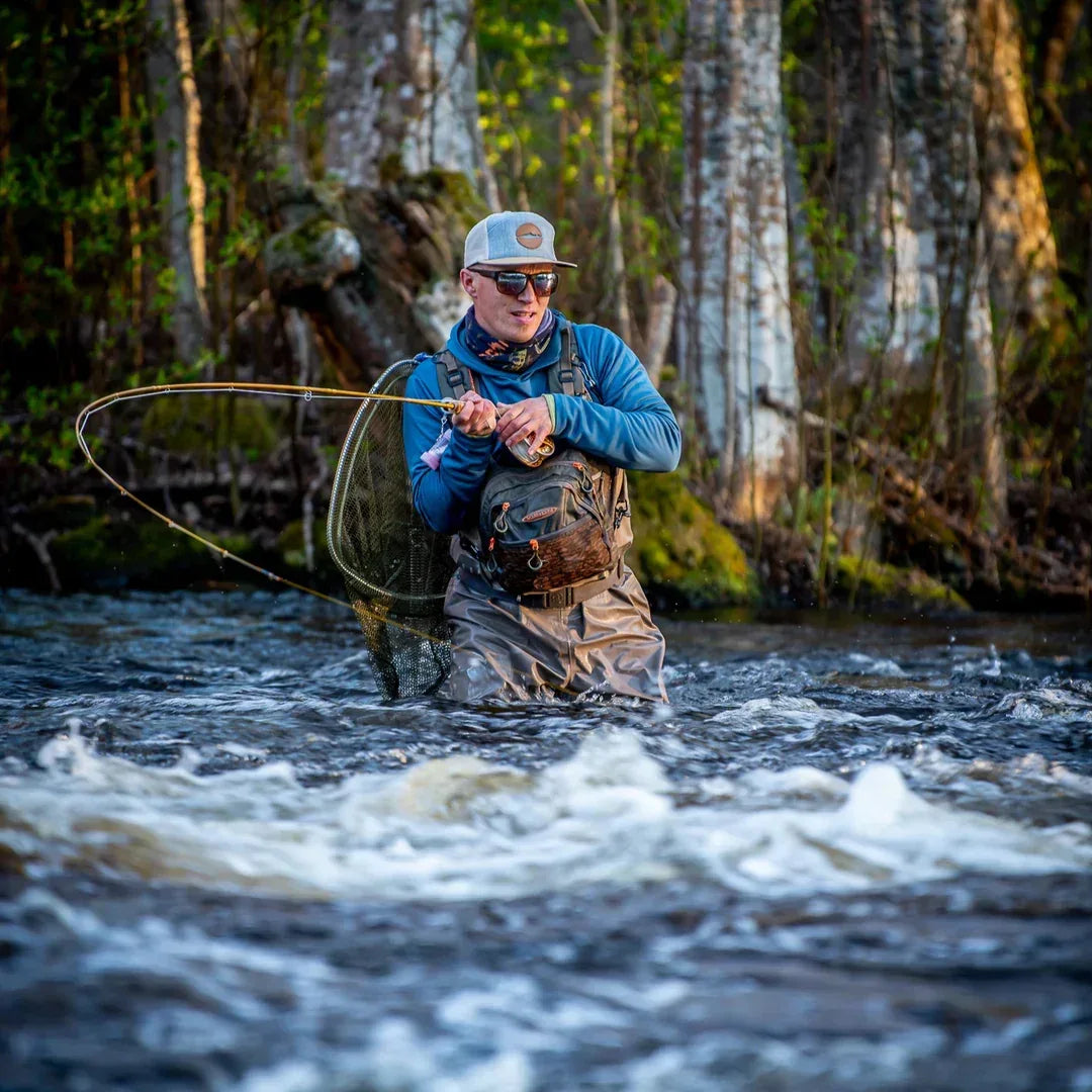Vision Bamboo Bug & UV Hoodie Stone Blue huppari - Happy Angler