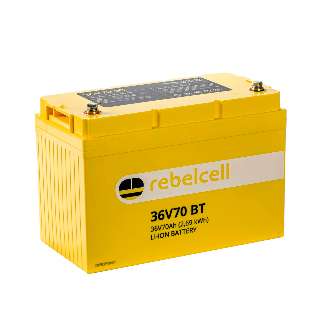 Rebelcell 36V 70 Ah Bluetooth Li-Ion akku