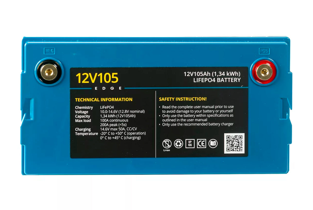 Rebelcell Edge 12V 105 Ah Bluetooth LiFePO4 akku