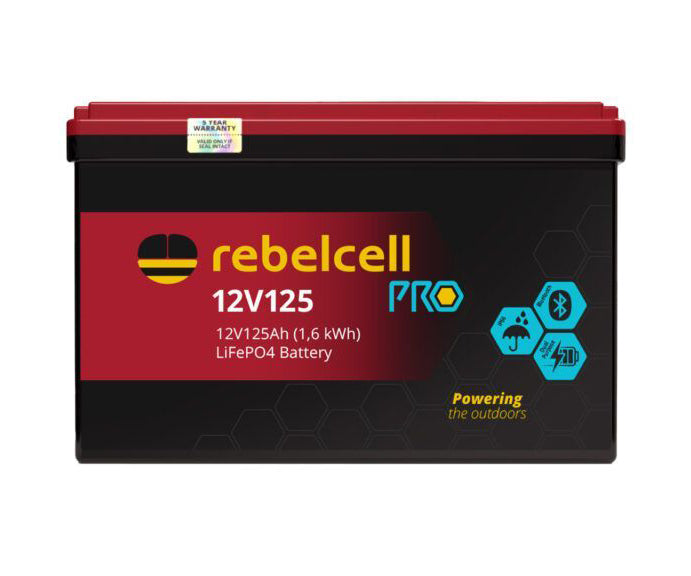 Rebelcell Pro 12V 125 Ah Bluetooth LiFePO4 akku