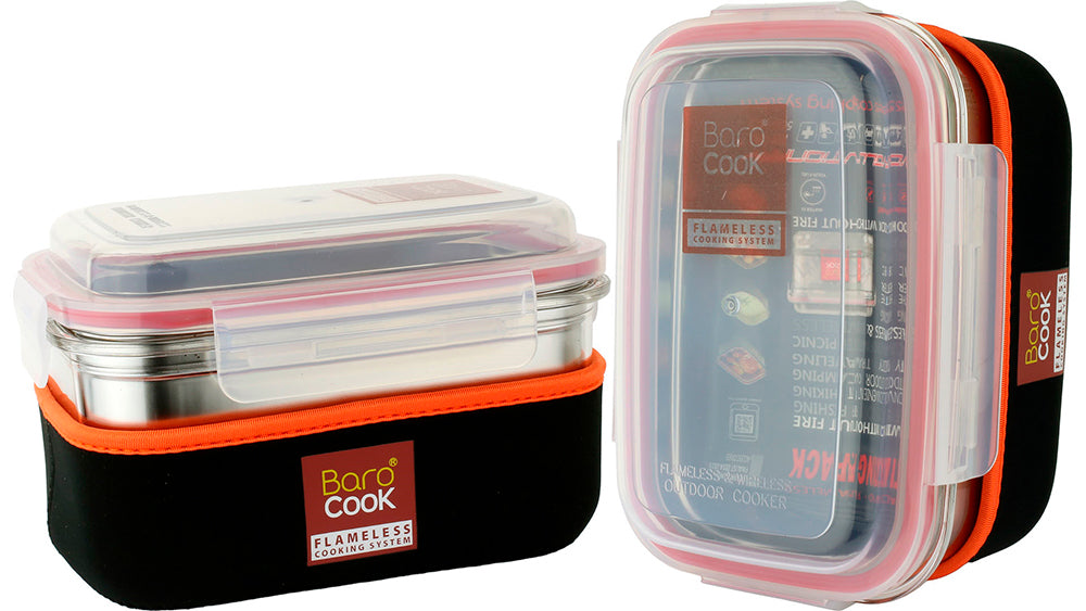 Barocook Rectangular Flameless Cookware System 1,2 L