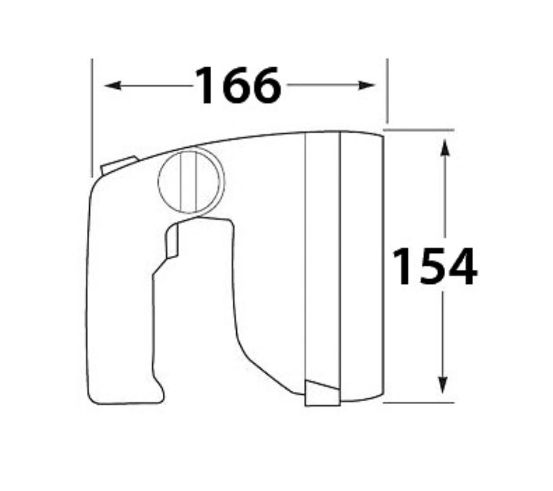 Hella Marine käsikäyttöinen valonheitin 12V