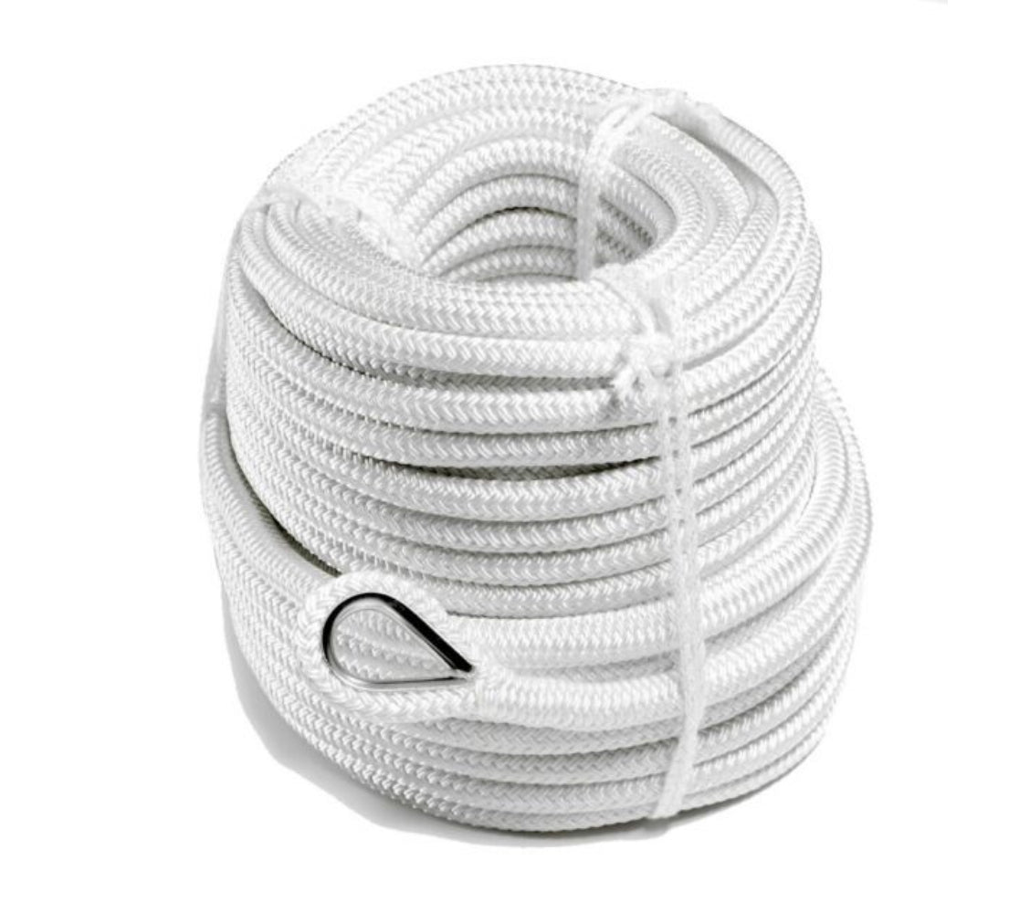 Robline Poseidon ankkuriköysi valkoinen 50 m 10 mm