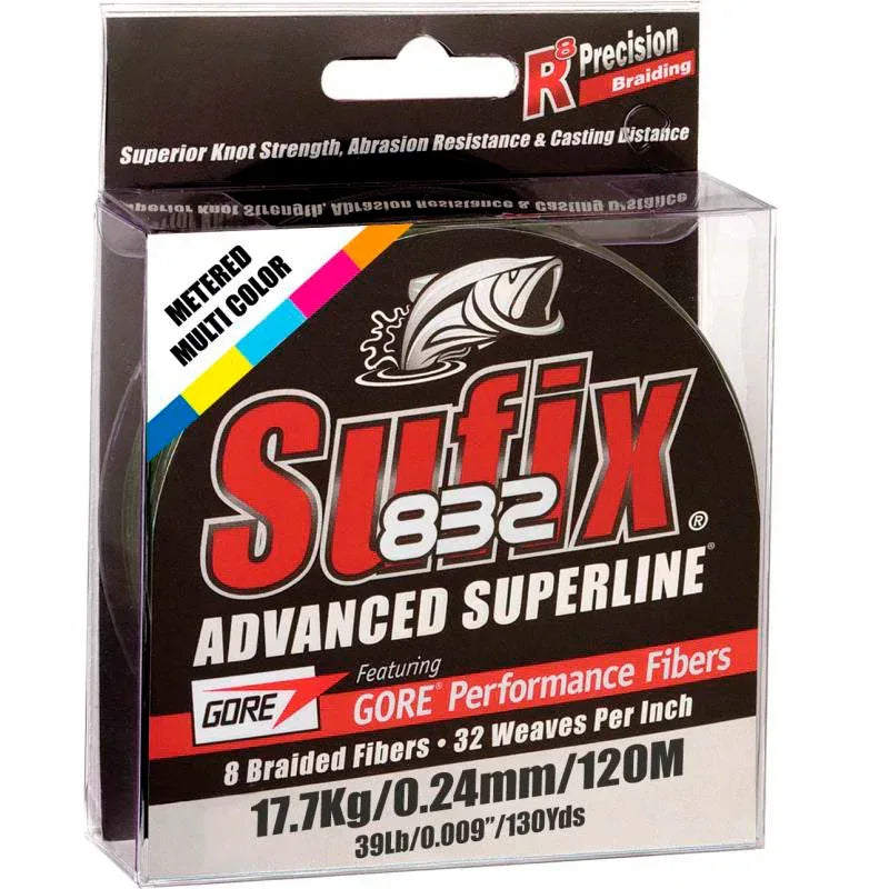 Sufix 832 Multicolor 300 m kuitusiima - Happy Angler