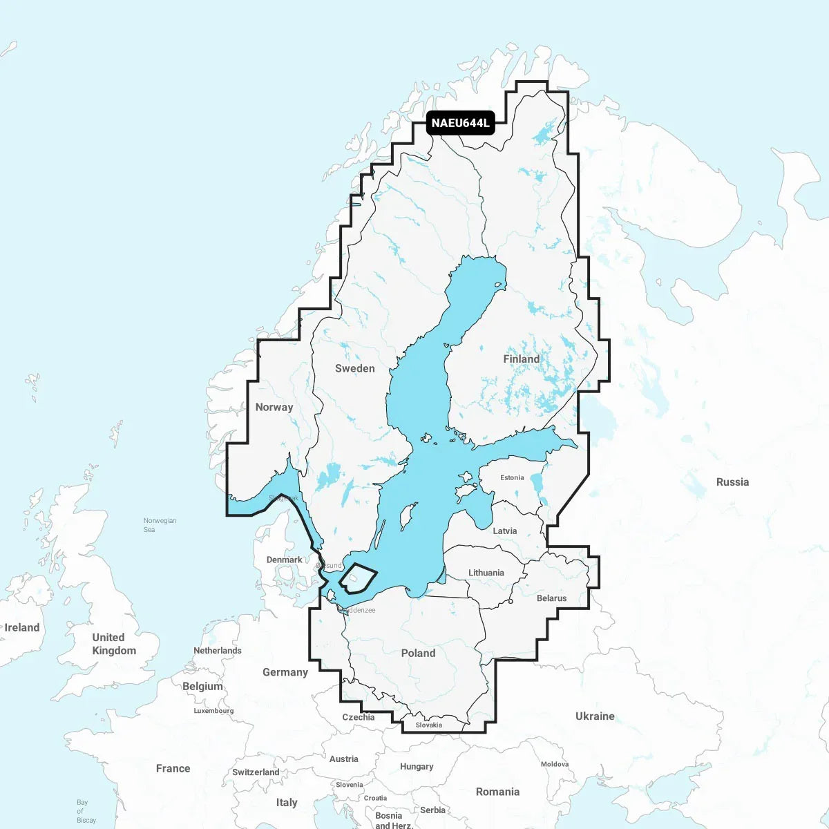 Navionics Itämeri EU644L karttakortti - Happy Angler