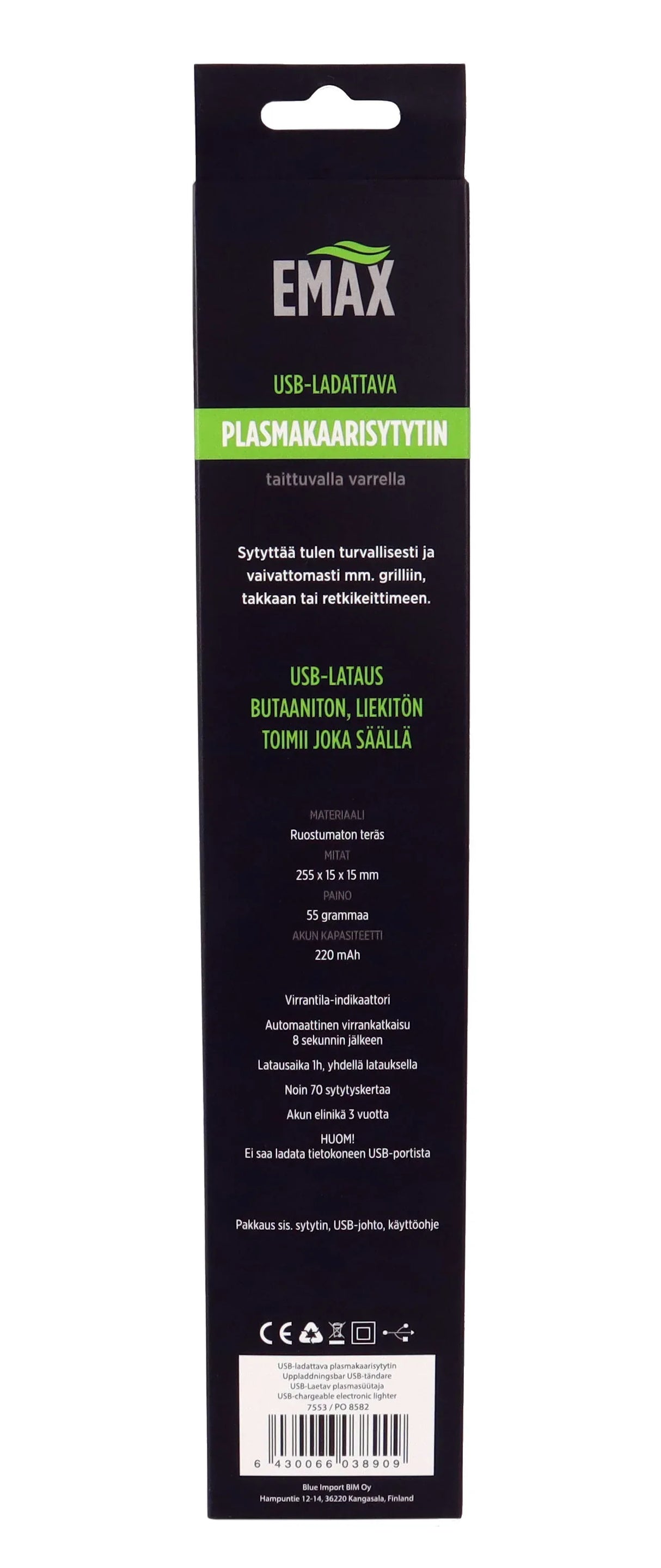 Emax ladattava plasmakaarisytytin - Happy Angler