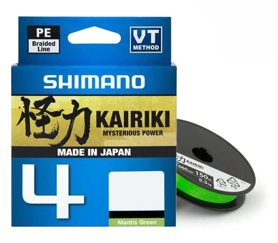 Shimano Kairiki 4 Mantis Green 300 m kuitusiima - Happy Angler