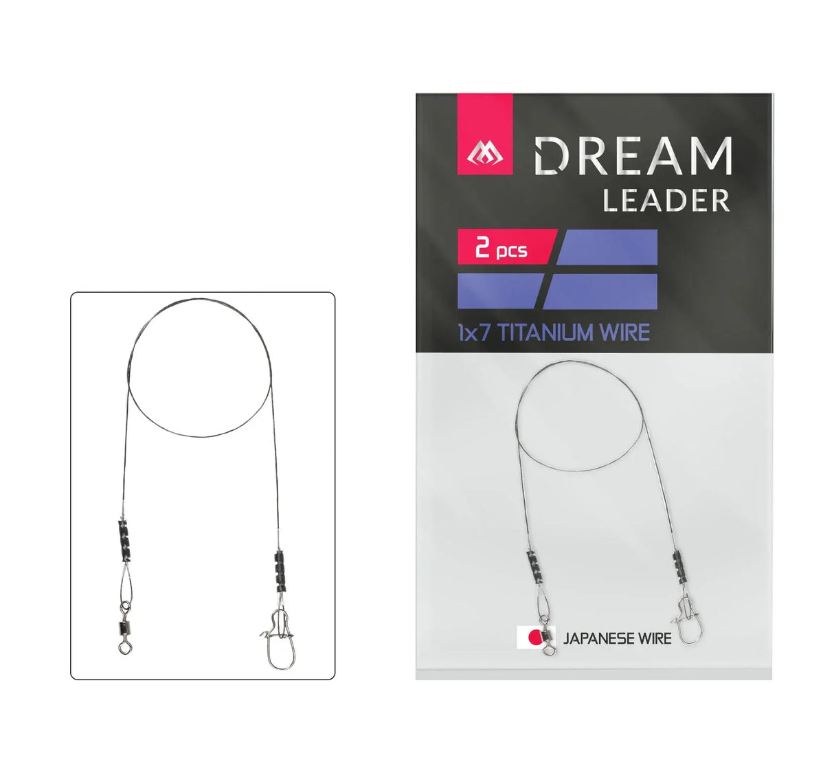 Mikado Dream Leader Titanium 40 cm peruke 2 kpl/pkt - Happy Angler