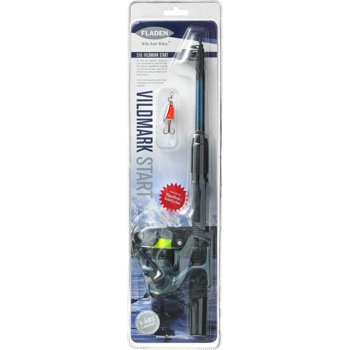 Fladen Vildmark Start avokelasetti 165cm tele - Happy Angler