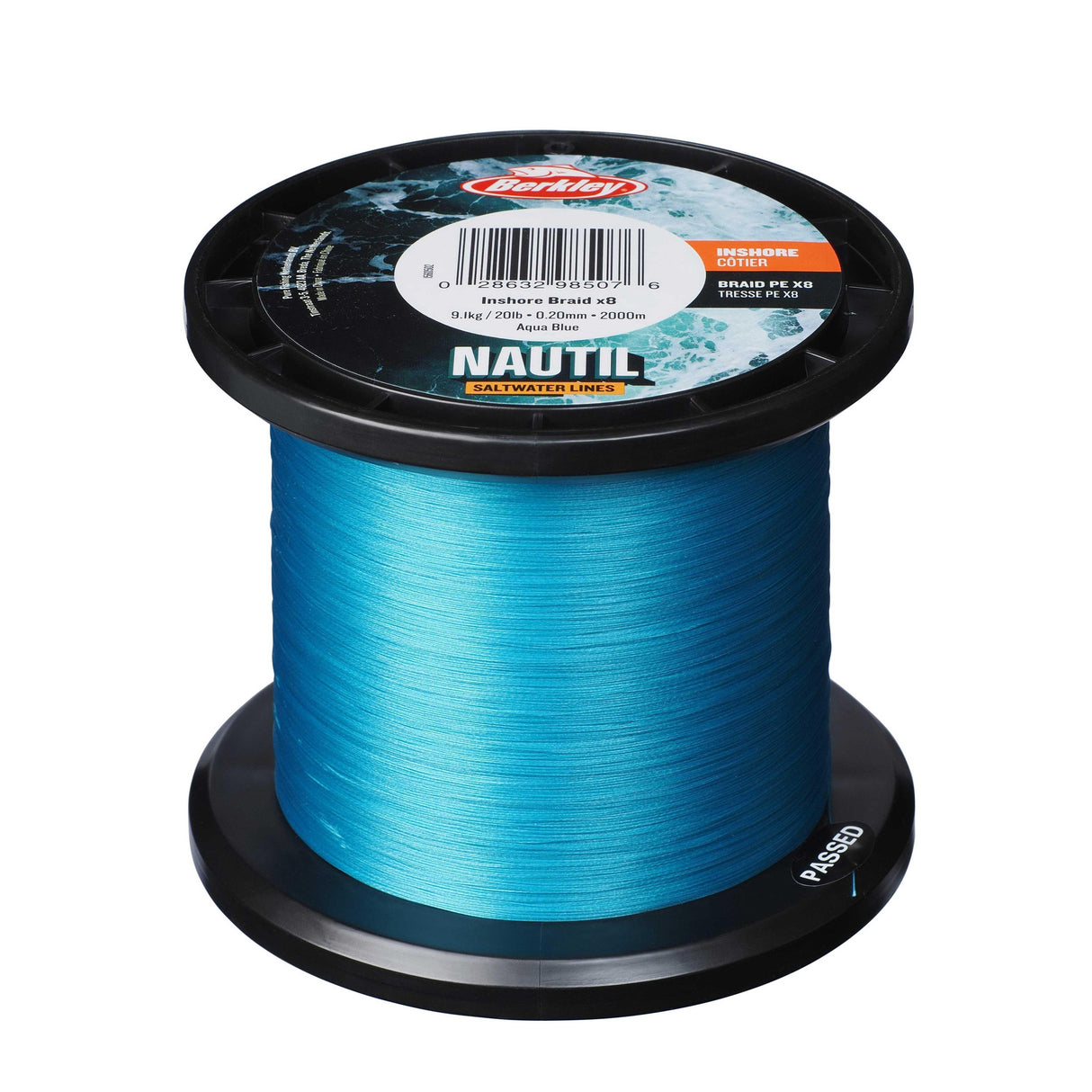 Berkley Nautil Inshore Braid AquaBlue 2000 m kuitusiima - Happy Angler