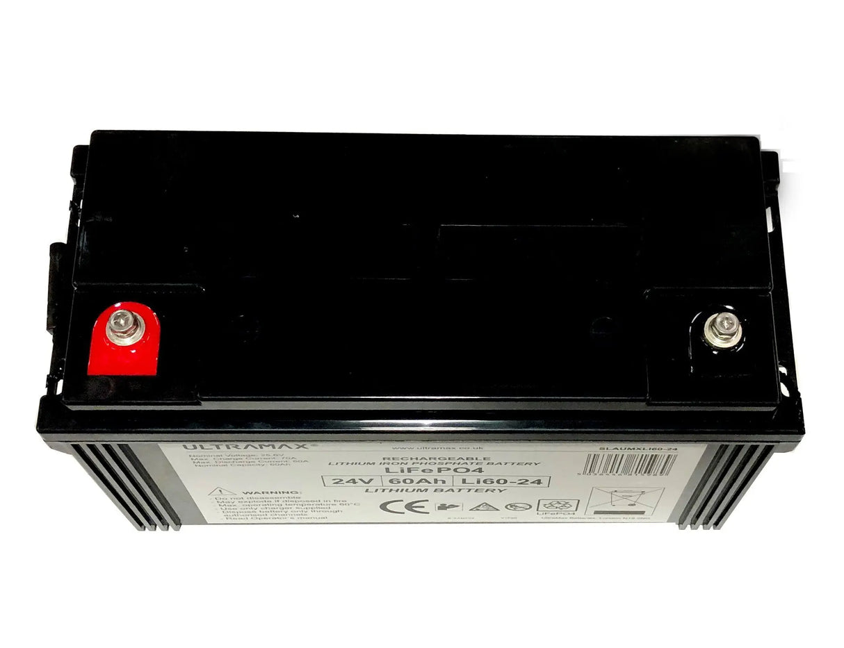 Ultramax 24V 60 Ah Bluetooth LiFePO4 litiumakku