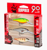 Rapala 90 vuotta R90 Shad Rap Mid Bright vaappulajitelma 3 kpl/pkt