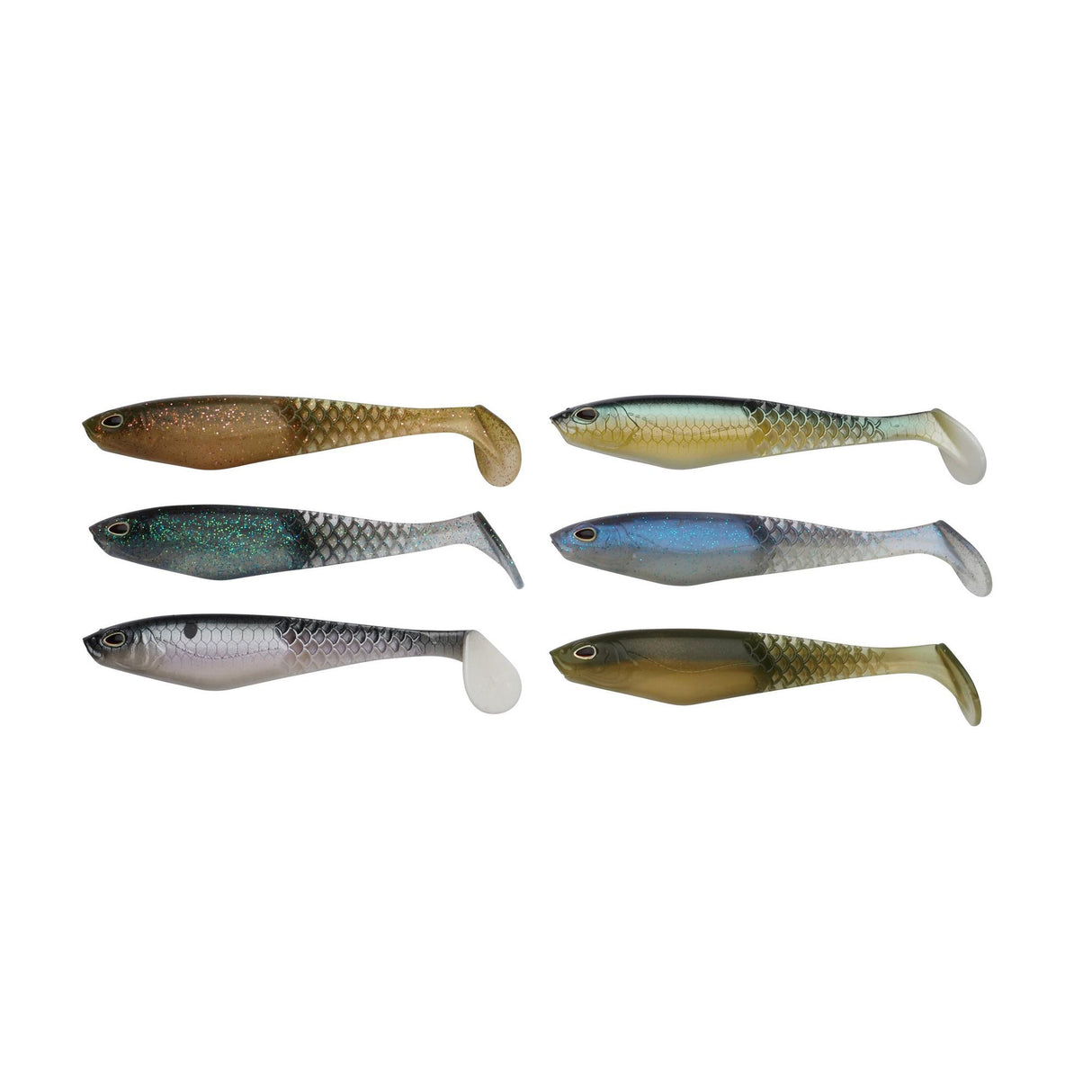 Berkley Cullshad 10 cm Clear Water Mix jigi 6 kpl/pkt