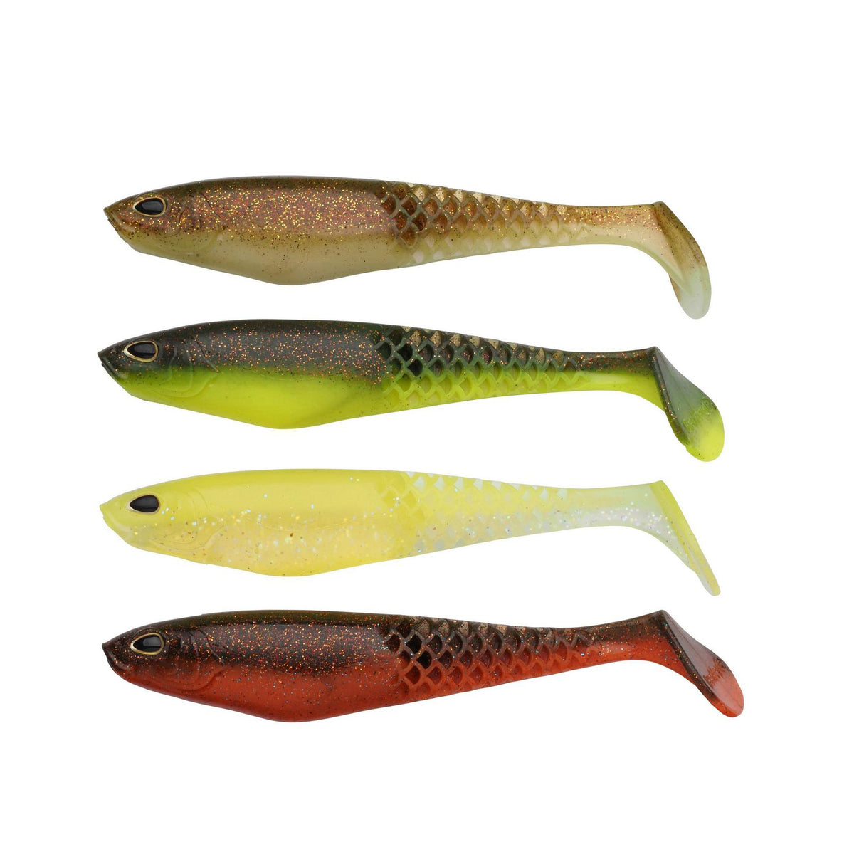 Berkley Cullshad 12,5 cm Dark Water Mix jigi 4 kpl/pkt