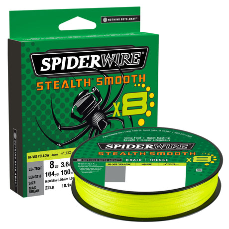 Spiderwire Smooth 8 keltainen 300 m kuitusiima - Happy Angler