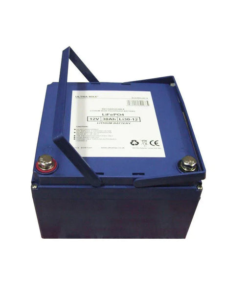 Ultramax 12V 30 Ah LiFePO4 litiumakku - Happy Angler