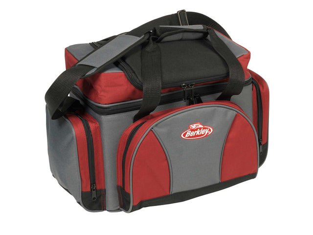 Berkley System Bag L Red vieherasialaukku + 4 rasiaa - Happy Angler