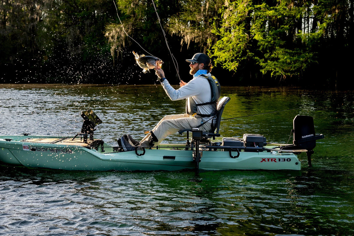 Garmin Force Current kajakkimoottori Power Steer polkimilla - Happy Angler