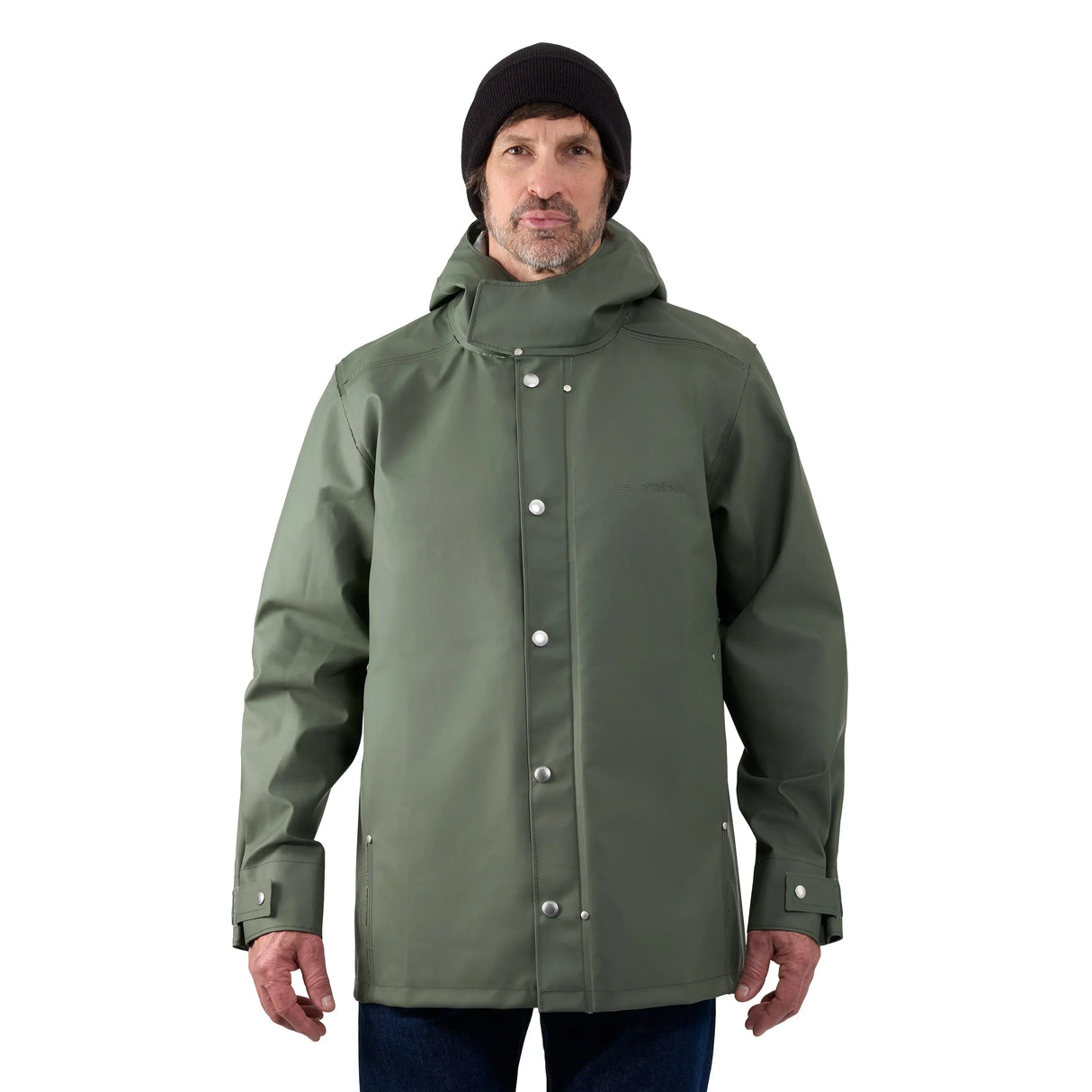 Grundens 1926 Regnkläder Coat Stone Moss sadetakki - Happy Angler