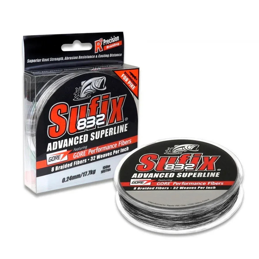 Sufix 832 Black Mamba 150 m kuitusiima - Happy Angler