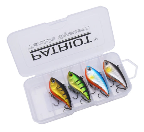 Patriot Rattly 5 cm 11 g lajitelma kromi 4 kpl/pkt - Happy Angler