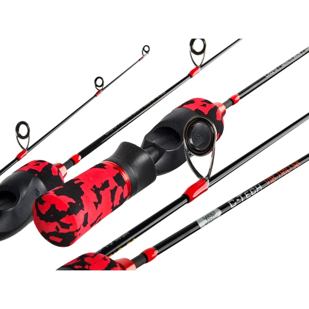 Lucky John C-Tech VIB Trio pilkkivapa kolmella kärjellä - Happy Angler
