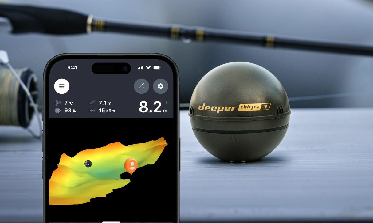 Deeper Smart Sonar CHIRP+ 3 langaton kaikuluotain