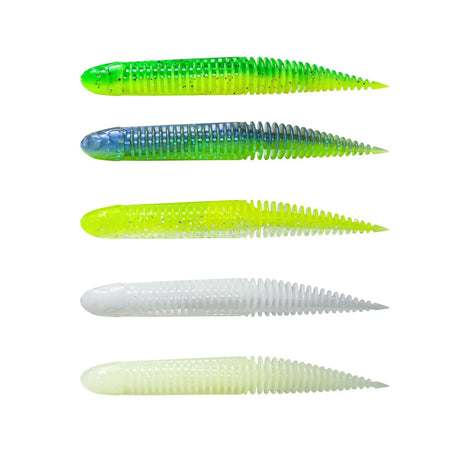 Savage Gear NED Dragon Tail Slug 8,8 cm Dark Water Mix jigilajitelma 5 kpl/pkt - Happy Angler