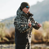 Grundens Downrigger Gore-Tex Camo Green takki - Happy Angler
