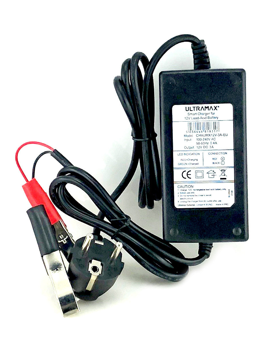 Ultramax 12V 3A LiFePo4 litium akkulaturi