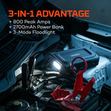 NEBO Assist 800 Jump Starter apukäynnistin + virtalähde